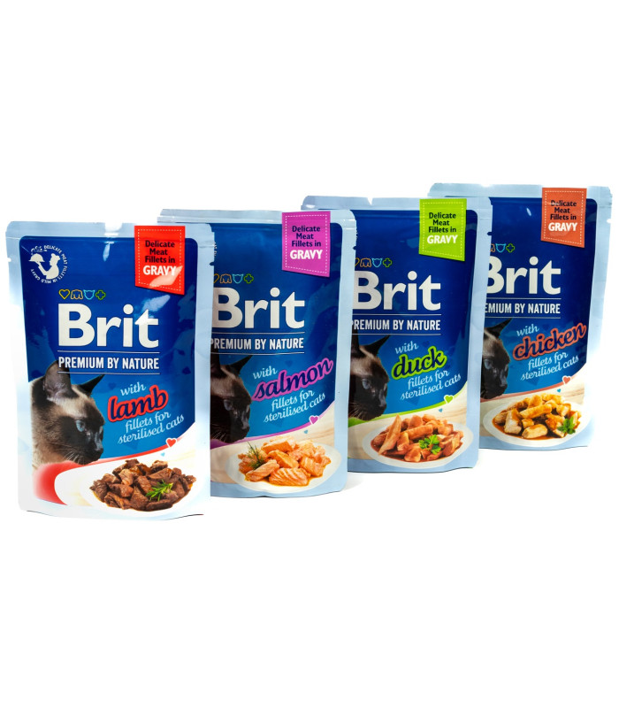3+1 Набір корму вологого  для котів Brit Premium Delicate Fillets in Gravy Brit Premium VAFO_1733 - 4 - 2700000051733