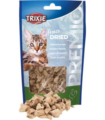 Ласощі для котів сублімовані серця Trixie PREMIO Freeze Dried chicken hearts, 25 г Trixie 42756 - 1 - 4011905427560