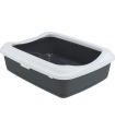 Туалет для котів з рамкою Trixie Classic сірий 37х15х47 см Trixie 40184 - 1 - 4011905401843