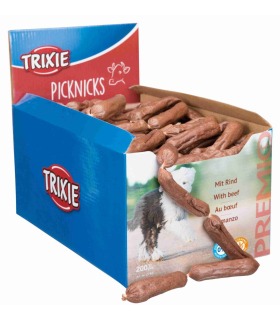 Сосиски сиров'ялені Trixie Premio Picknicks ласощі для собак, яловичина Trixie 2748 - 1 - 4011905274812
