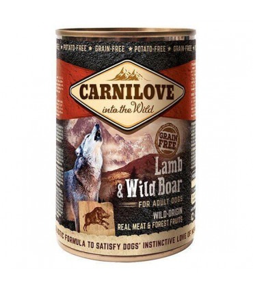 Корм Carnilove Lamb&Wild Boar консервований для собак Карнілав ягнятиною та кабаном 400г Carnilove - 1 - 8595602511631
