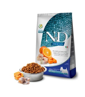 Беззерновий сухий корм Farmina N&D Ocean для собак дрібних порід з тріскою, апельсином та гарбузом Farmina - 1 - 