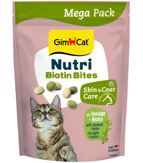 Вітаміни для покращення стану шкіри та шерсті GimCat NUTRI BIOTIN BITES для котів 425 г GimCat G-419701 - 1 - 4002064419701
