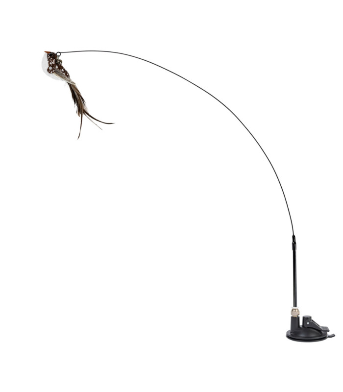 Іграшка- дражнилка для котів на присосці з пташкою WAUCAT Fun Teaser 800 мм  - 4 - 