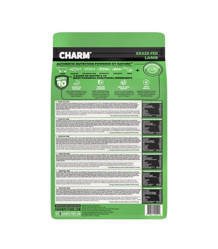Сухий корм для собак беззерновий Charm Grass-Fed Lamb ягня вільного випасу CHARM - 5 - 
