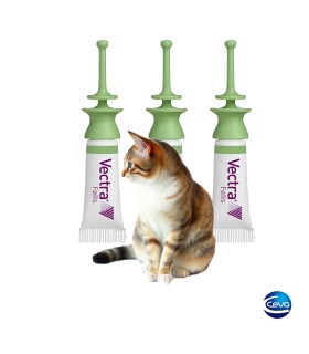 Краплі від бліх для котів вагою до 10 кг Ceva Vectra Felis, упаковка 3 шт  - 1 -  2