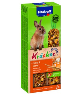 Ласощі Vitakraft для декоративних гризунів Вітакрафт крекер для кроликів з медом 2шт/упак Vitakraft - 1 - 4008239250186