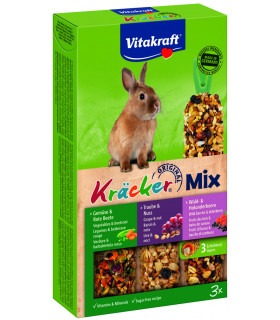 Ласощі Vitakraft для декоративних гризунів крекер для кроликів з овочами горіхами та лісовими ягодами 3шт/упак Vitakraft - 1 - 4