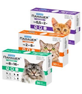 Таблетки від бліх, кліщів та гельмінтів для котів  SUPERIUM Панацея SUPERIUM - 1 - 