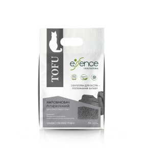 Наповнювач з тофу для котячого туалету для екстра поглинання запаху Essence, з вугіллям, 1-4 мм, 6 л Essence - 5 - 4820261920048 2