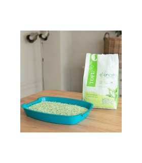 Наповнювач з тофу для котячого туалету Essence, з ароматом зеленого чаю, 3 мм, 6 л Essence - 1 - 4820261920017 2