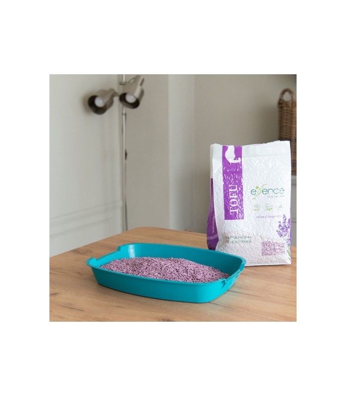 Наповнювач з тофу для котячого туалету Essence, з ароматом лаванди, 2 мм, 6 л Essence - 2 - 4820261920024