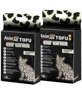 Наповнювач соєвий для котячого туалету  AnimAll Tofu Classic без аромату AnimAll - 1 - 
