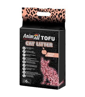 Наповнювач соєвий для котячого туалету  AnimAll Tofu Peach з ароматом персика AnimAll - 1 - 