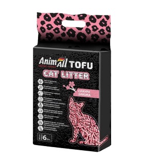 Наповнювач соєвий для котячого туалету  AnimAll Tofu Saсura з ароматом сакури 6 л AnimAll - 1 - 4820224500904