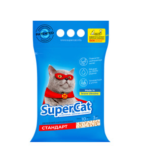 Наповнювач деревний для котячого туалету SuperCat стандарт  - 3 -