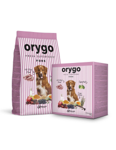 Напіввологий корм для дорослих собак всіх порід  Orygo Pork з іберійською свининою та броколі, Світ Корму