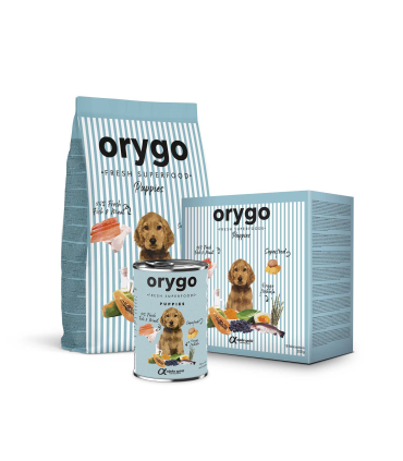 Напіввологий корм для цуценят усіх порід Orygo Puppies, Світ Корму