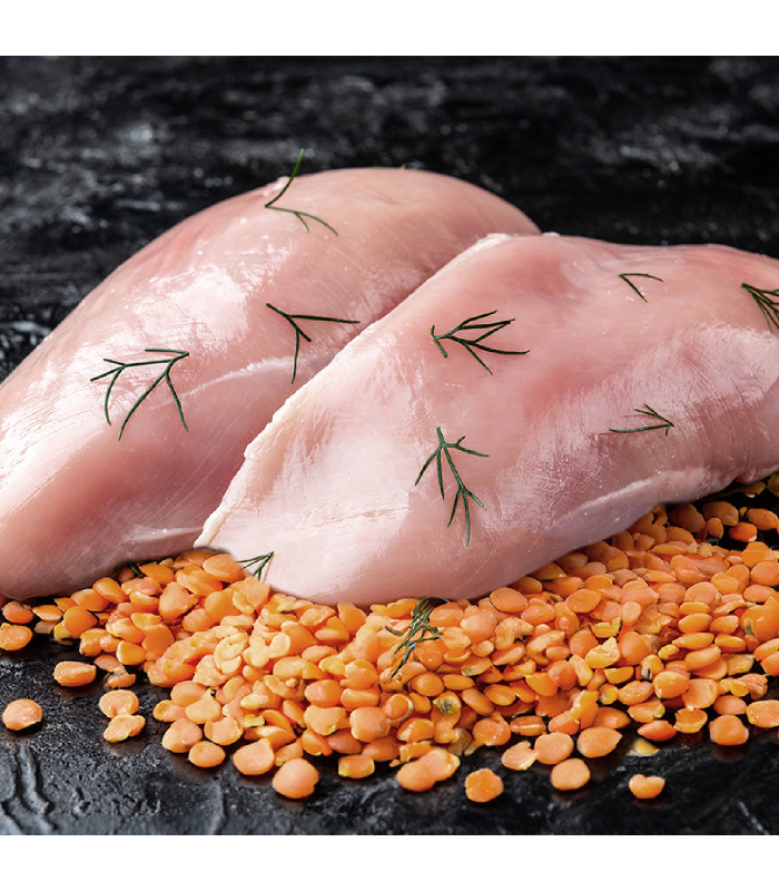 Напіввологий корм для стареньких собак Orygo Senior з курятиною та бобовими, Світ Корму