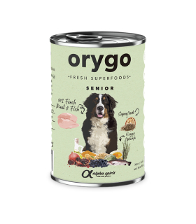 Консерва для літніх собак з курятиною та нутом Orygo Senior Pate, 400 г Світ Корму