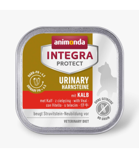 Вологий корм для котів при сечокам'яній хворобі Animonda Integra Protect Urinary Struvit з телятиною