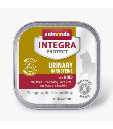 Дієтичний корм для котів при оксалатних каменях Animonda Integra Protect Urinary Oxalate з яловичиною