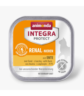 Дієтичний корм для котів з нирковою недостатністю Animonda Integra Protect Renal, з качкою, 100 г