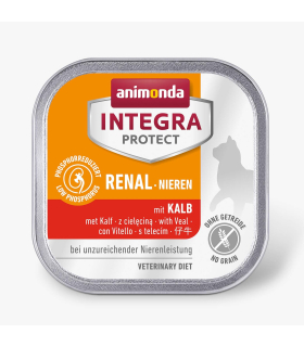 Дієтичний корм для котів з нирковою недостатністю Animonda Integra Protect Renal, з телятиною, 100 г