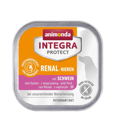 Дієтичний корм для собак з нирковою недостатністю Animonda Integra Protect Renal зі свининою, 150 г