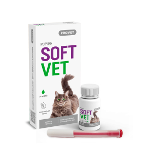 Фітокомплекс для покращення функції сечовивідної системи PROVET SOFTVET для котів 20 мл