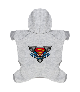 Демісезонний комбінезон для собак WAUDOG Clothes з малюнком , софтшелл супермен