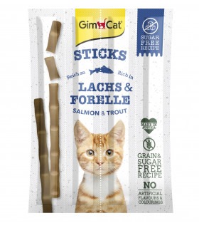 Ласощі GimCat Salmon & Trout для котів палички з лососем та фореллю 4 по 5г GimCat - 1 - 4002064400174