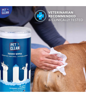 Серветки гіпоалергенні вологі Pet Clean PET TUSHIE WIPES для собак та котів з ароматом Алое Вера 50 шт CCPT50 2