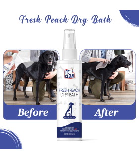 Сухий шампунь для собак Pet Clean DRY BATH-FRESH PEACH з ароматом персику 250 мл PC005 2