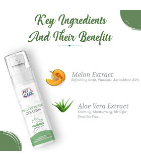 Парфумований спрей після грумінгу Pet Clean PET COLOGNE MUSK MELON освіжаючий, з ароматом мускусної дині 100 мл PC026 2
