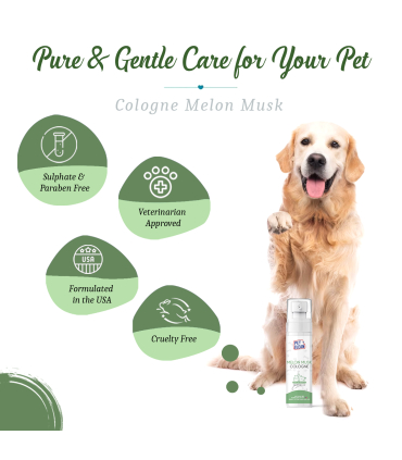 Парфумований спрей після грумінгу Pet Clean PET COLOGNE MUSK MELON освіжаючий, з ароматом мускусної дині 100 мл PC026 3
