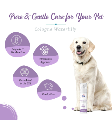 Парфумований спрей після грумінгу Pet Clean PET COLOGNE WATERLILLY освіжаючий, з ароматом квітки лотосу 100 мл PC085 3