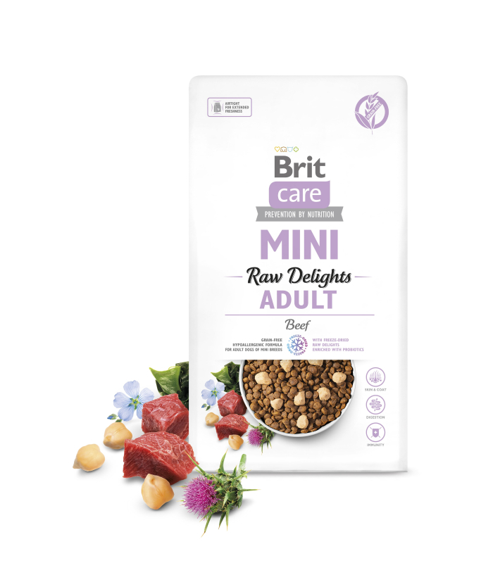 Brit Care Mini Raw Delights Beef - беззерновий корм для малих собак