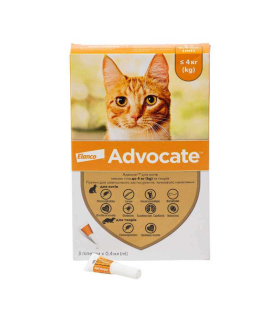 Комплексні краплі для котів від бліх, кліщів та гельмінтів Адвокат® 2