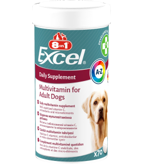 Вітаміни для дорослих собак Мультивітамін 8in1 Excel Multi Vitamin Adult 70 таб 661821