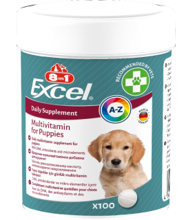 Вітаміни для цуценят та молодих собак Мультивітамін 8in1 Excel Multi Vitamin Puppy 100 таб 661820