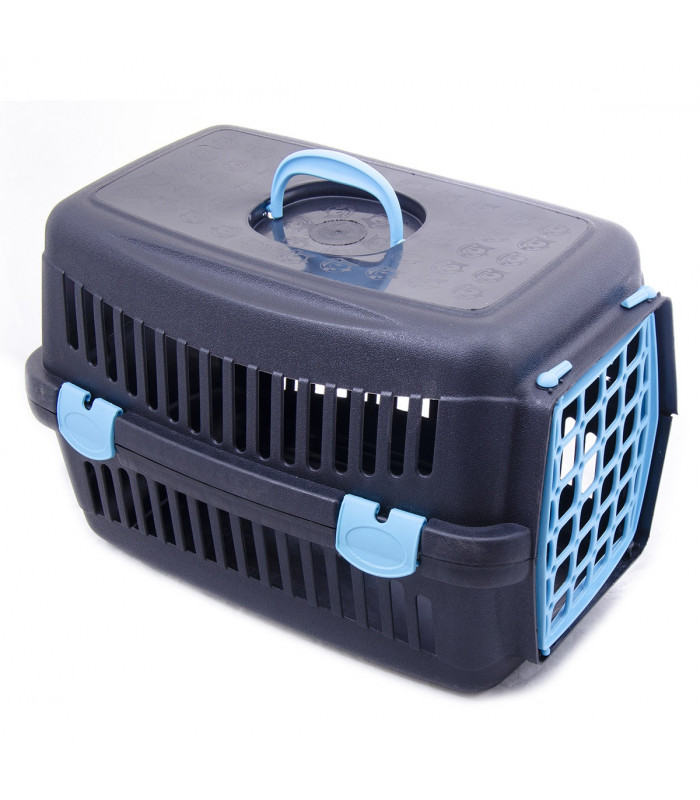 Переноска SG для собак та котів до 6 кг 35*49*32,5 см чорний/мікс SGbox - 1 - 2700000016053