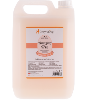 Професійний спрей-кондиціонер DezynaDog Amazing Trix для всіх типів шерсті, стійкий приємний аромат 126072