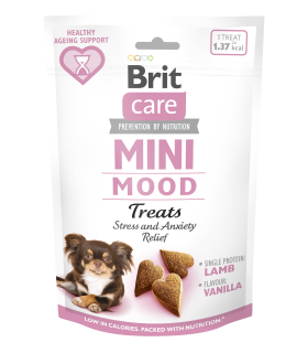 Заспокійливі ласощі Brit Care Mini Mood з ягням для собак