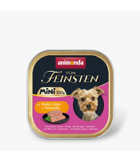 Вологий корм для собак мініатюрних порід Animonda Vom Feinsten Adult Mini з куркою, гускою та петрушкою 100 г AM-82359