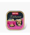 Вологий корм для собак мініатюрних порід Animonda Vom Feinsten Adult Mini з телятиною, шинкою та базеліком 100 г AM-82360