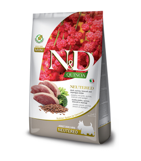 Дієтичний корм для стерилізованих собак Farmina N&D Quinoa NEUTERED з качкою та кіноа