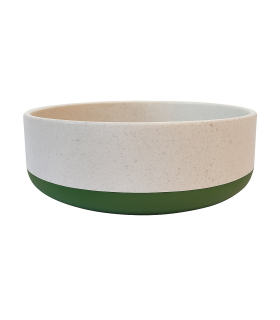 Бамбукова миска Swastic TERRA для собак 400 мл біла, не ковзка SWT 6000