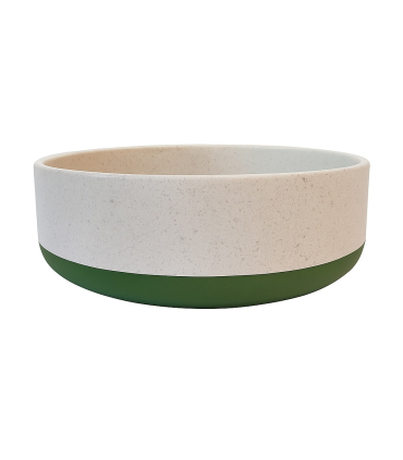 Бамбукова миска Swastic TERRA для собак 400 мл біла, не ковзка SWT 6000