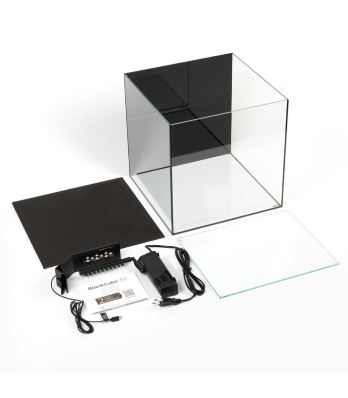 Акваріумний набір з чорною задньою стінкою AquaLighter BlackCube